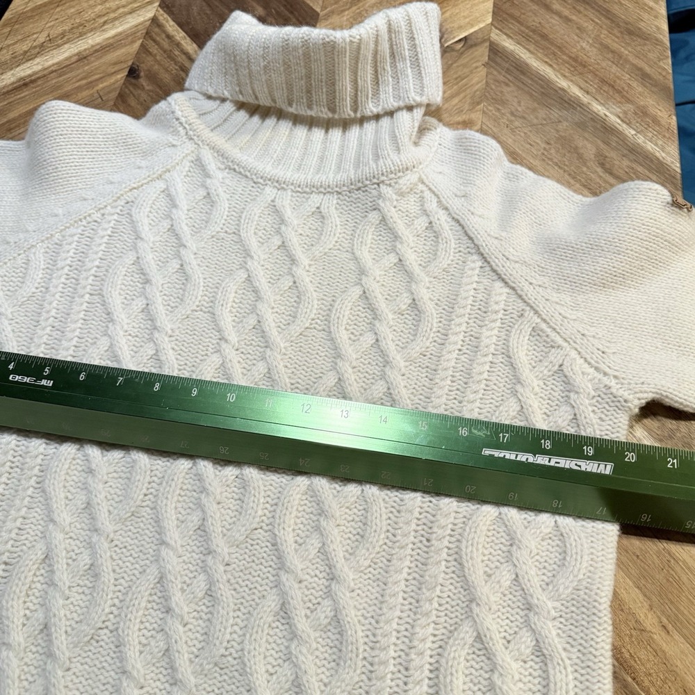Fjall‎ Raven Sweater Ovik Cable Knit Roll Neck Wool Pullover Women's Small New - Picture 7 of 13